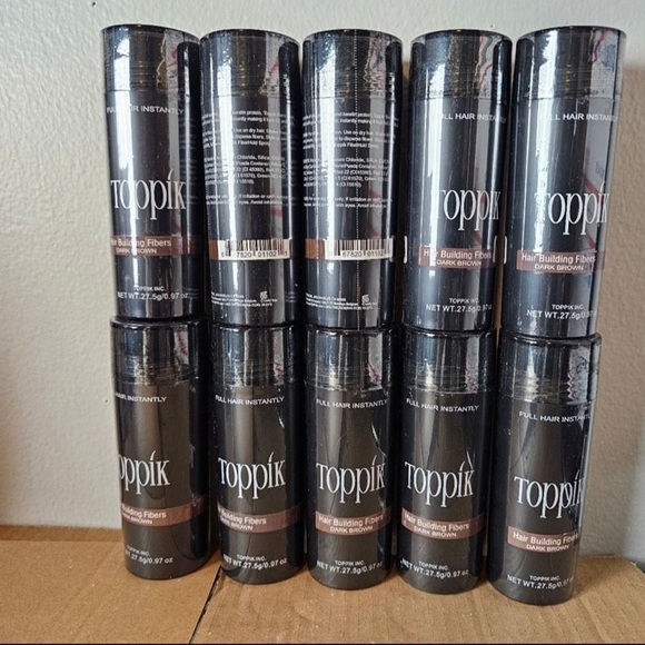 toppik Other - toppik hair keratin building fibers 10 bottles new sealed. Sold out dark brown